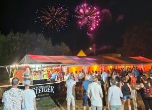 Feuerwerk zum 70. Jubiläum der WGE